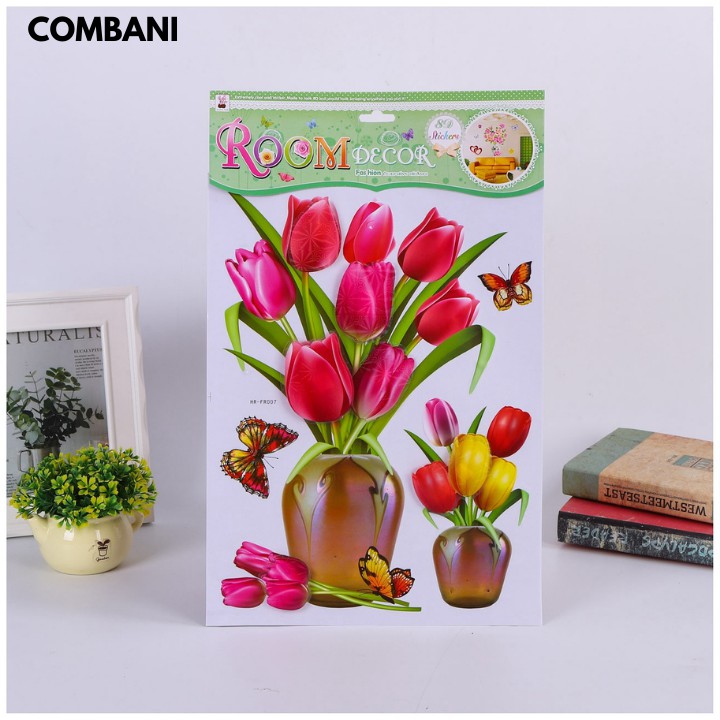 Tranh Dán Tường Hoa Nổi 3D Trang Trí Nhà Cửa COMBANI NC15 | BigBuy360 - bigbuy360.vn