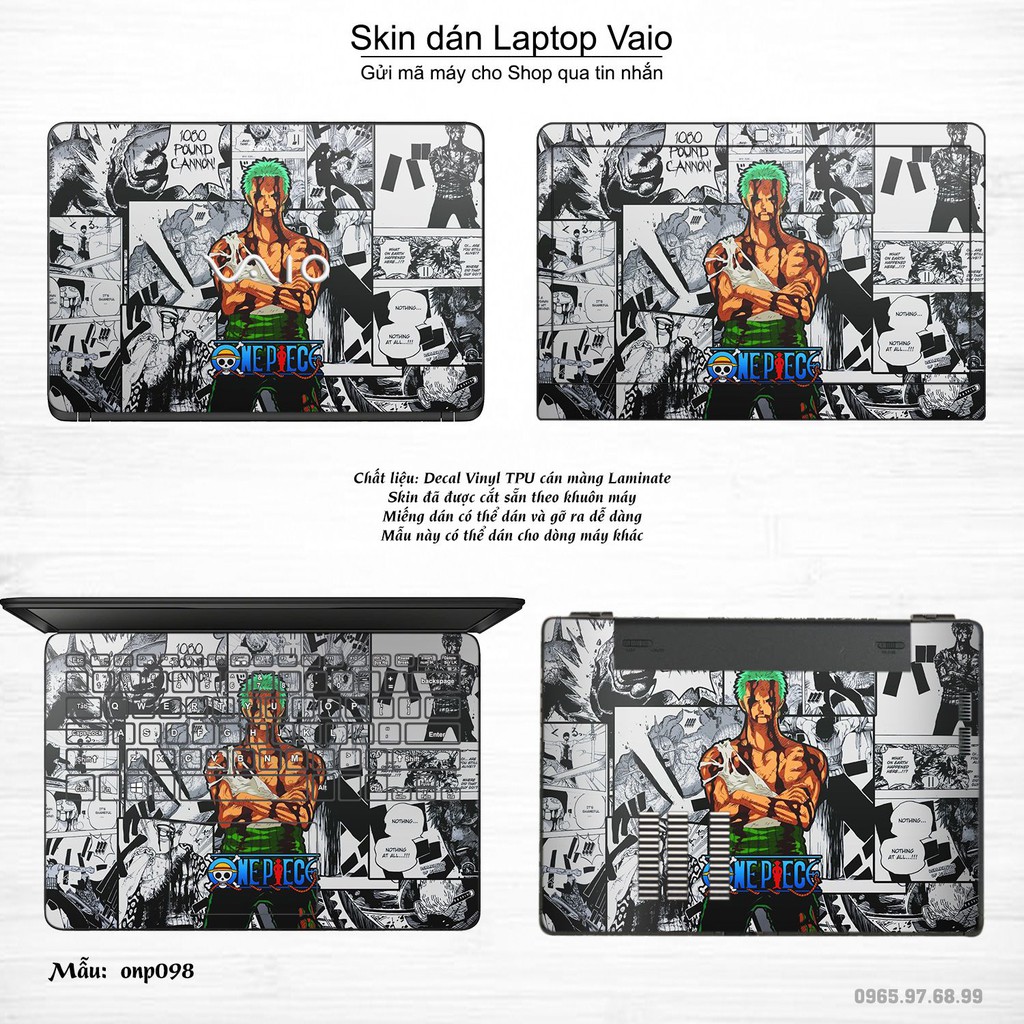 Skin dán Laptop Sony Vaio in hình One Piece _nhiều mẫu 9 (inbox mã máy cho Shop)