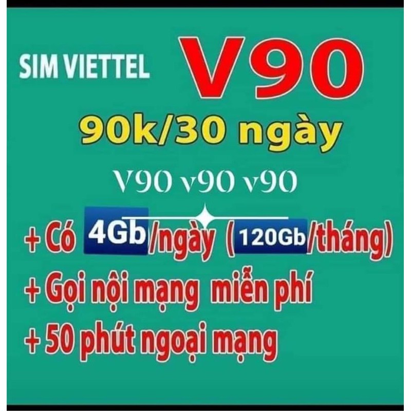 Sim 4G Viettel lên mạng FREE nội mạng viettel