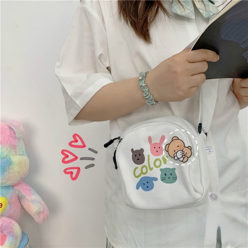 Túi Đeo Chéo canvas Phong Cách Hàn Quốc Mới 2022 Thời Trang Cho Nữ