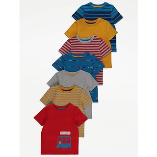 SET 7 ÁO COTTON GEO UK SZ 4-5Y