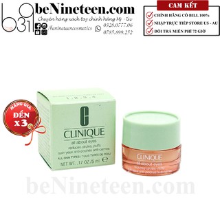 [TẶNG CHOCOLATE HERSHEY] Kem Dưỡng Mắt Clinique All About Eyes