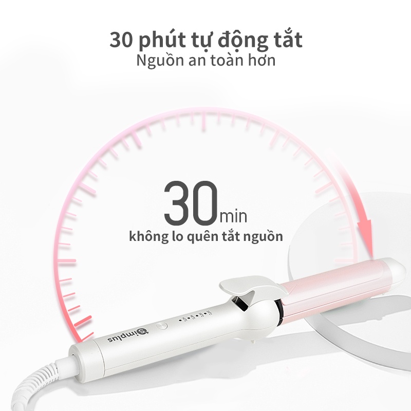 Máy uốn tóc xoăn Simplus Máy uốn duỗi thẳng uốn xoăn ion âm công dụng kép không làm tổn thương tóc