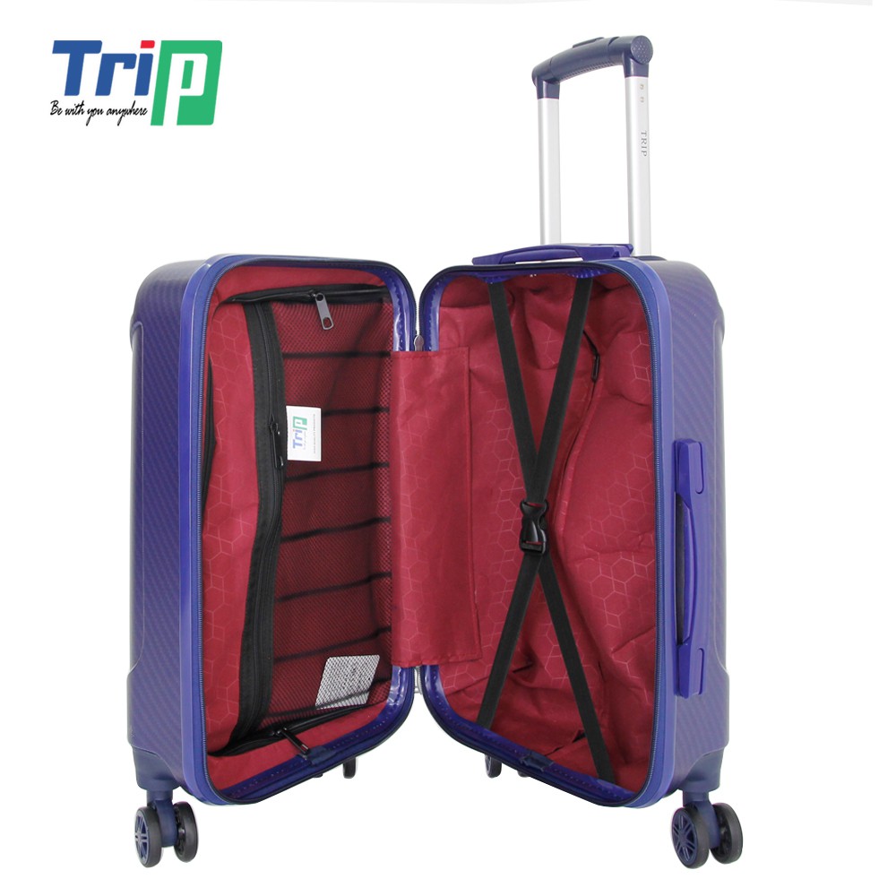 Bộ 2 Vali Chống Trộm TRIP PC053 - Size 50+60cm - Màu Xanh Navy