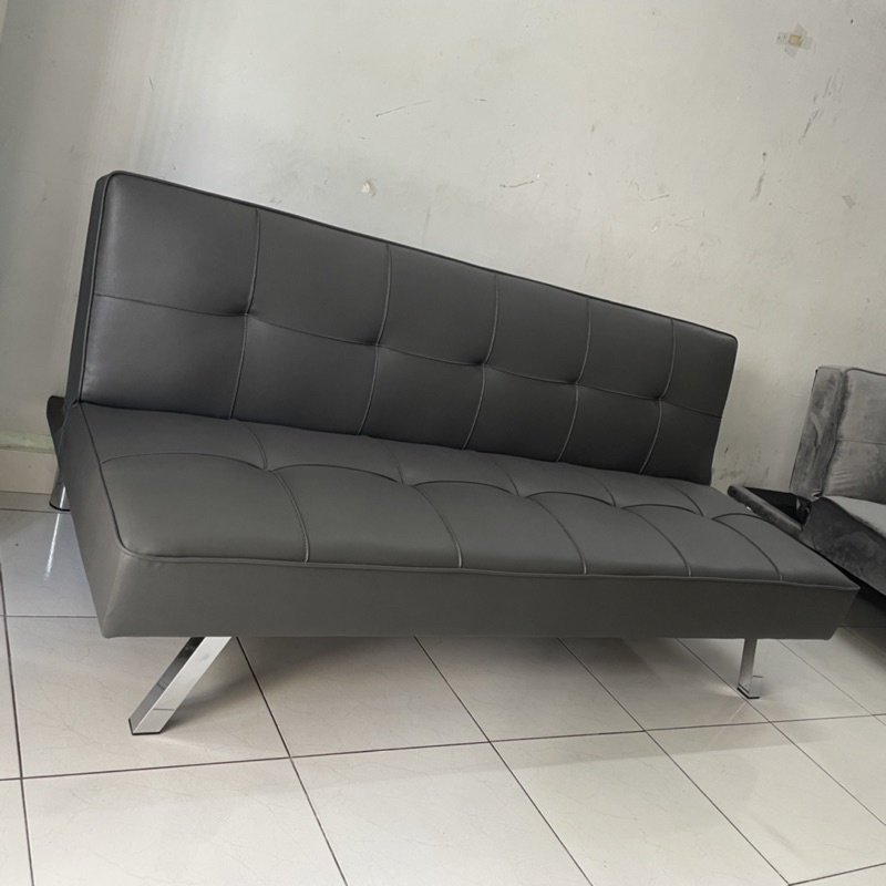 Ghế Sofa Giường  - Sofa Bed bọc da simili chân Inox