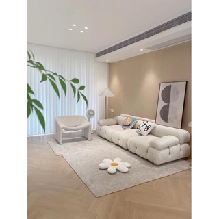 Ghế sofa lông cừu - ghế sofa vuông