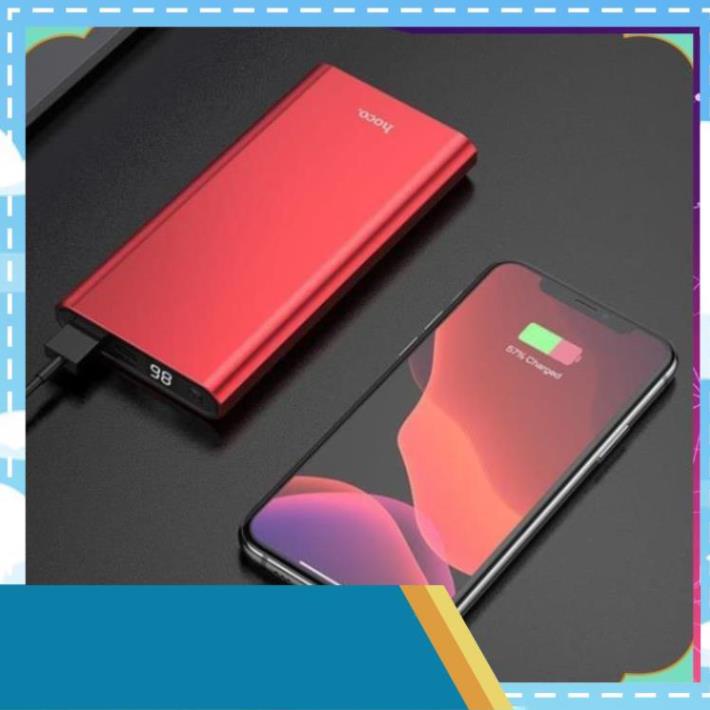 Pin sạc dự phòng Hoco 10000mAh J68  Màn hình kỹ thuật số LED Resourceful Cao cấp bh 12 tháng
