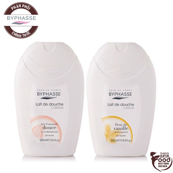 [500ml] Sữa Tắm Dưỡng Da Dịu Nhẹ Byphasse Caresse Shower Cream