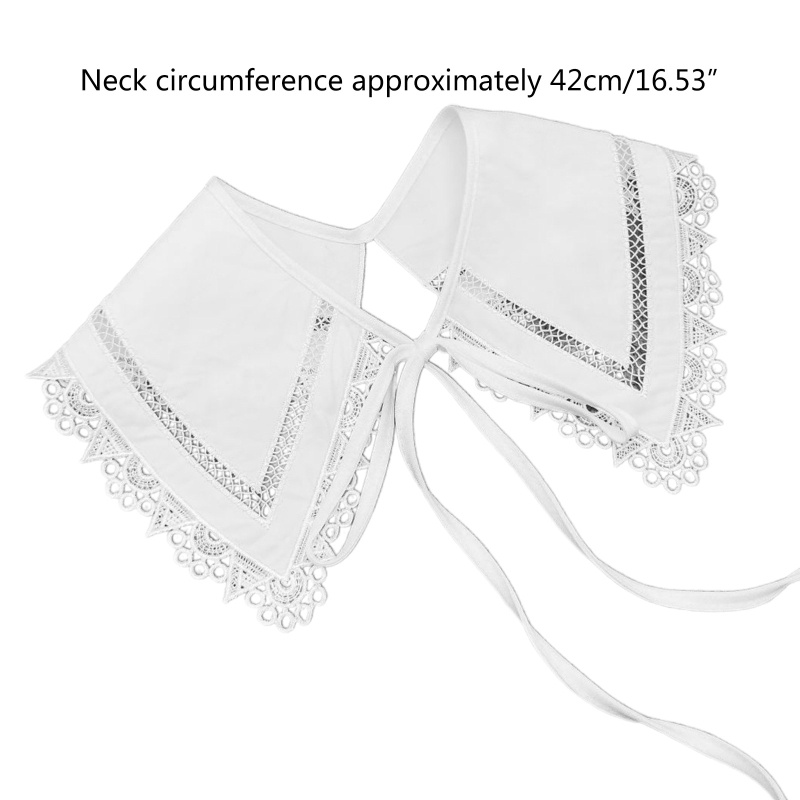 Cổ Áo Sơ Mi Ren Rỗng Họa Tiết Hoa Có Thể Tháo Rời Thời Trang Cho Nữ