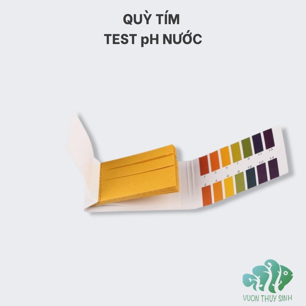 Giấy Quỳ Tím Đo Độ Ph, Quỳ tím test nước