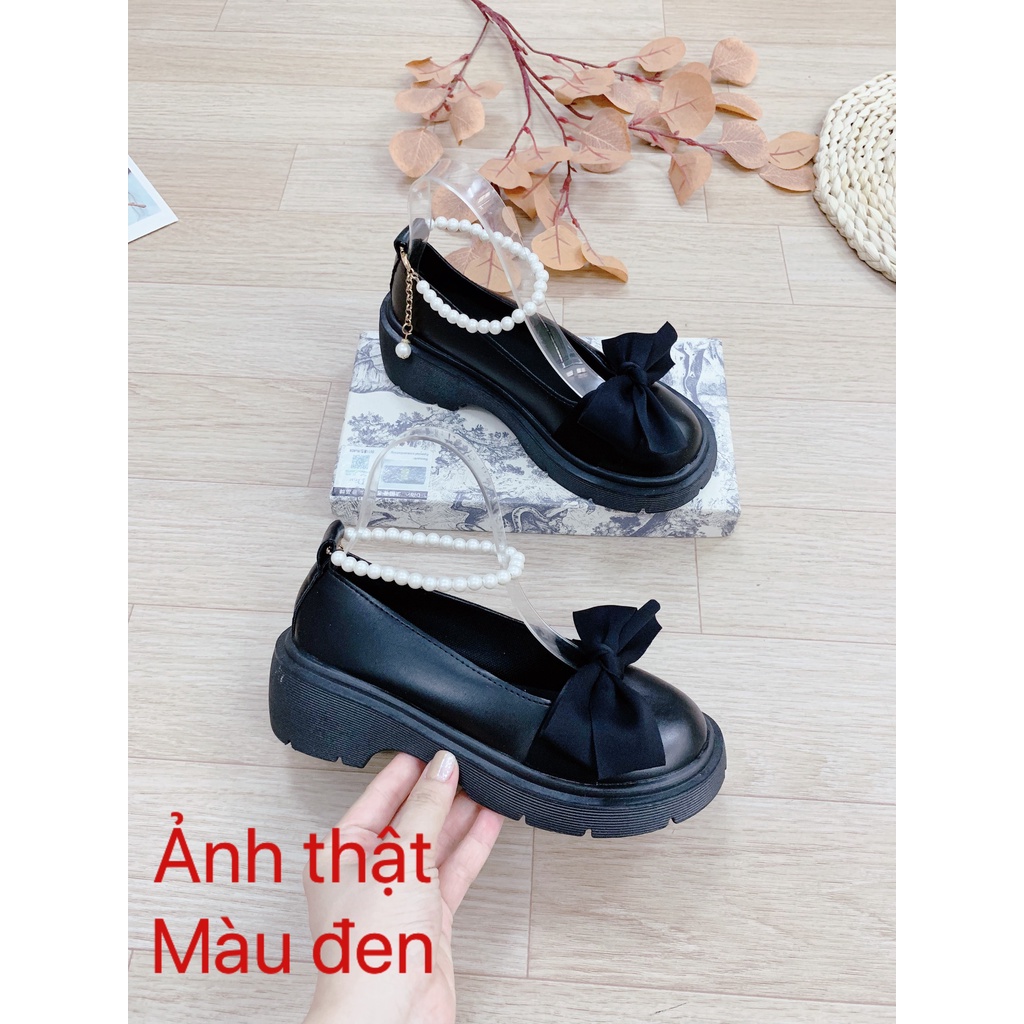 Giày búp bê phối nơ quai ngọc xinh xắn đủ size