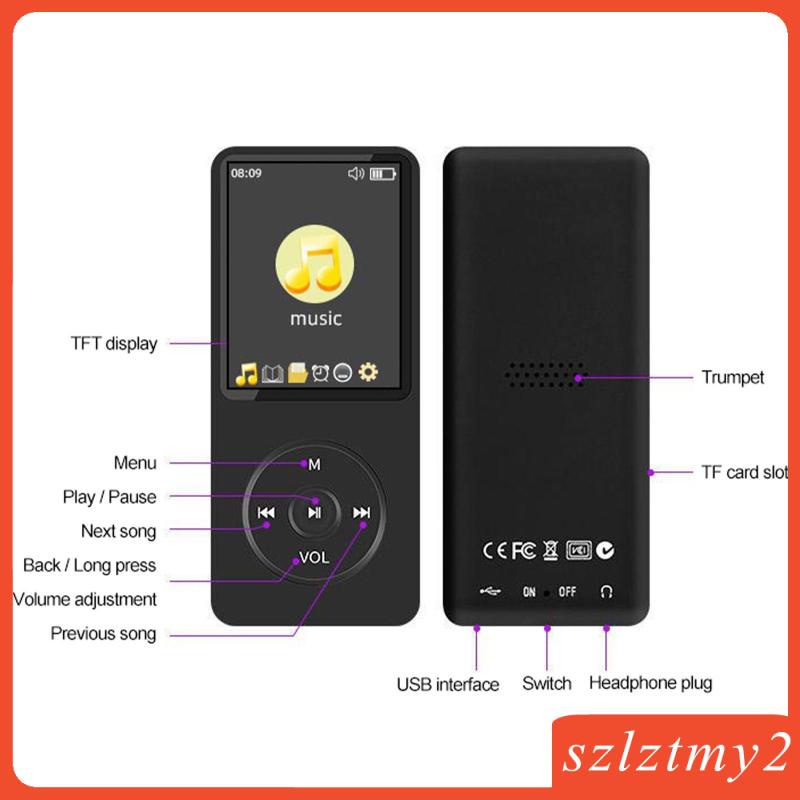 Máy Nghe Nhạc MP3 MP4 Bluetooth HD Công Tắc Nút Nhấn