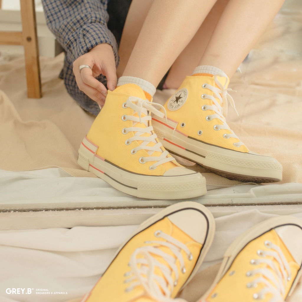 Giày Sneakers 70s Colorblock Citron Cao Cổ Màu Vàng