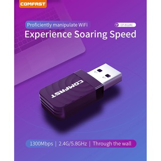 USB Thu WiFi COMFAST Có Hỗ Trợ 5Ghz 650Mbps-1300Mbps
