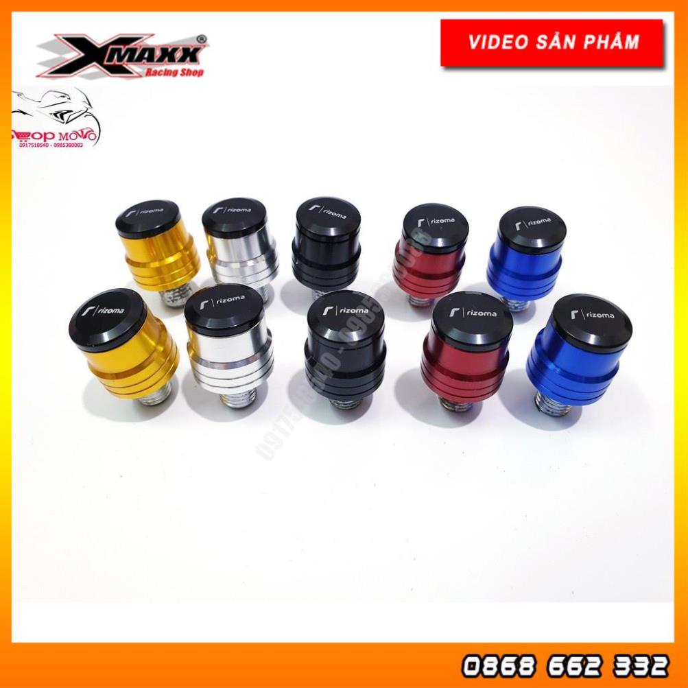 FreeShip- Ốc chân gương xe máy nhôm CNC có lắp bịt.Dùng cho các dòng xe Honda