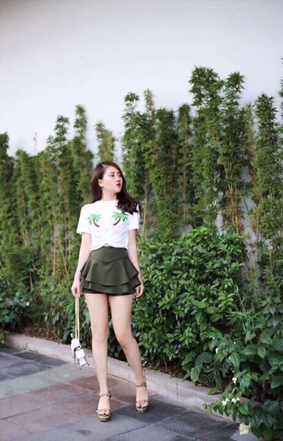 Chân váy xòe tầng có lót quần, Chân váy dáng ngắn cạp cao không túi CV714 - NhiNhi Shop | BigBuy360 - bigbuy360.vn