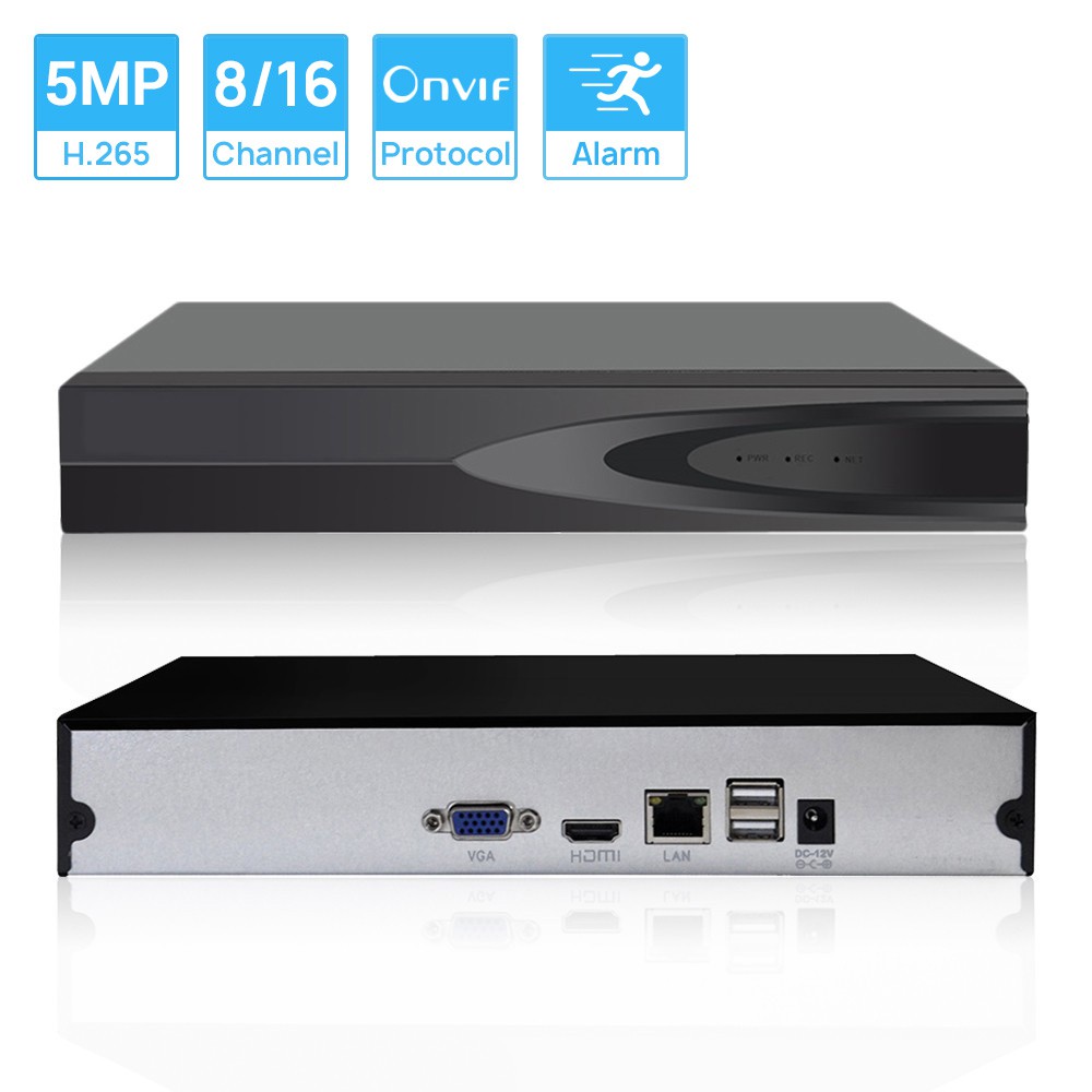 Đầu ghi hình an ninh Hamrol ONVIF H.265 CCTV NVR 16CH 5MP / 8CH 4MP / 4CH 5MP CCTV P2P