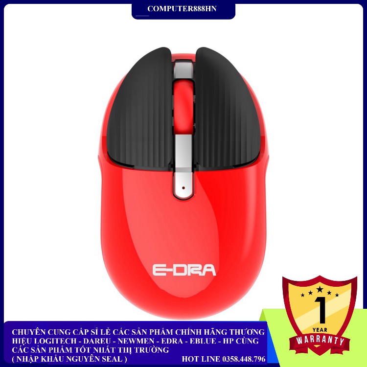 Chuột E-DRA  EM621W wireless bảo hành 2 năm