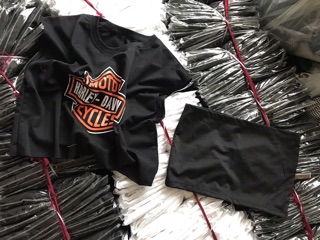 🔺Set Áo 2 Món Croptop MotorHarley