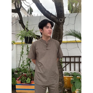 Đồ nam phật tử , áo lam đi chùa , thời trang nam cổ lãnh tụ
