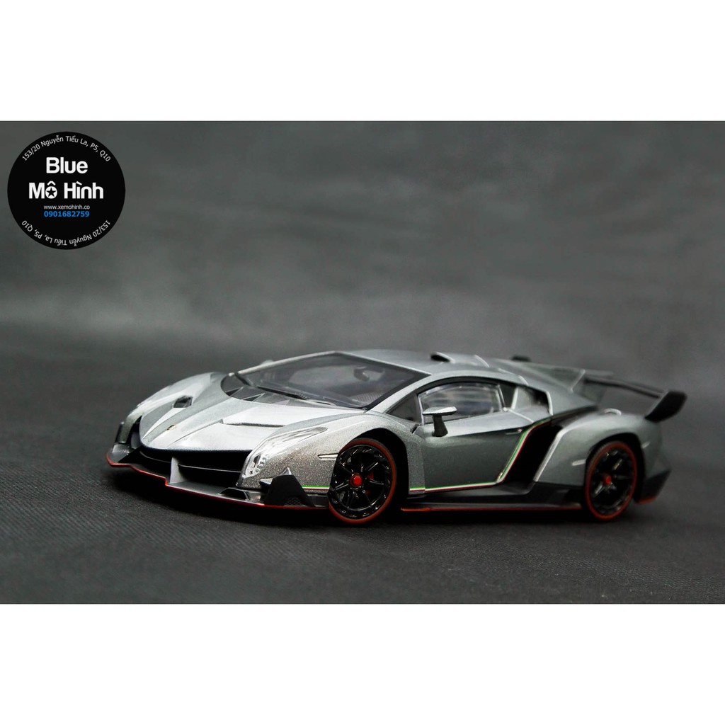 Blue mô hình | Xe mô hình Lambo Veneno Double Horses tỷ lệ 1:24