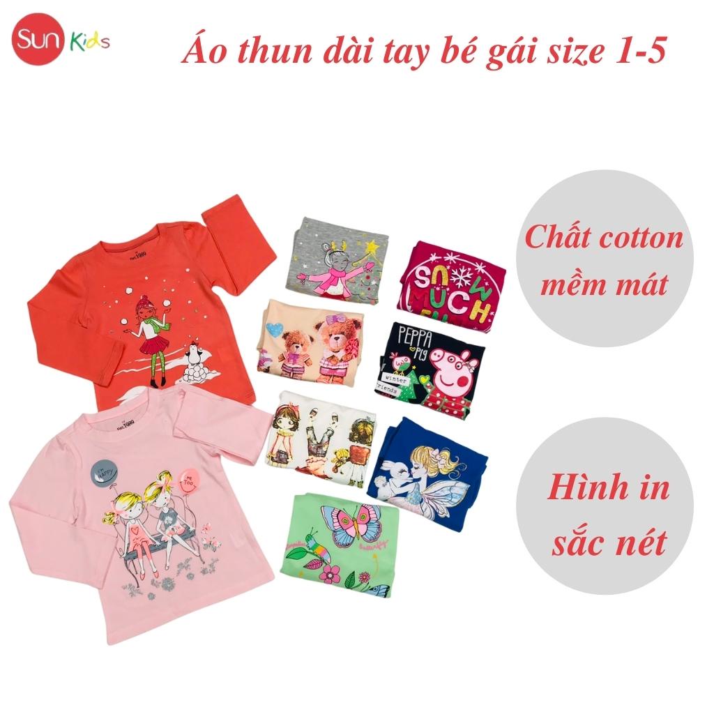 Áo dài cho bé gái, áo thu đông bé gái, áo thu đông cho bé, size 1-5 tuổi - SUNKIDS