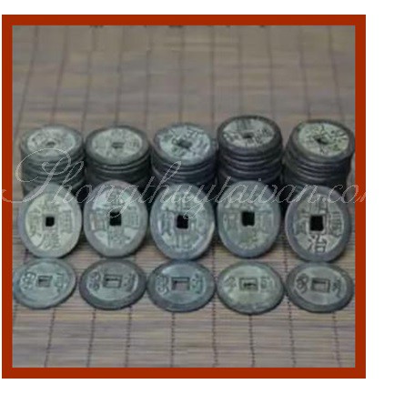 Tiền Xu Đen Âm Dương/2 size