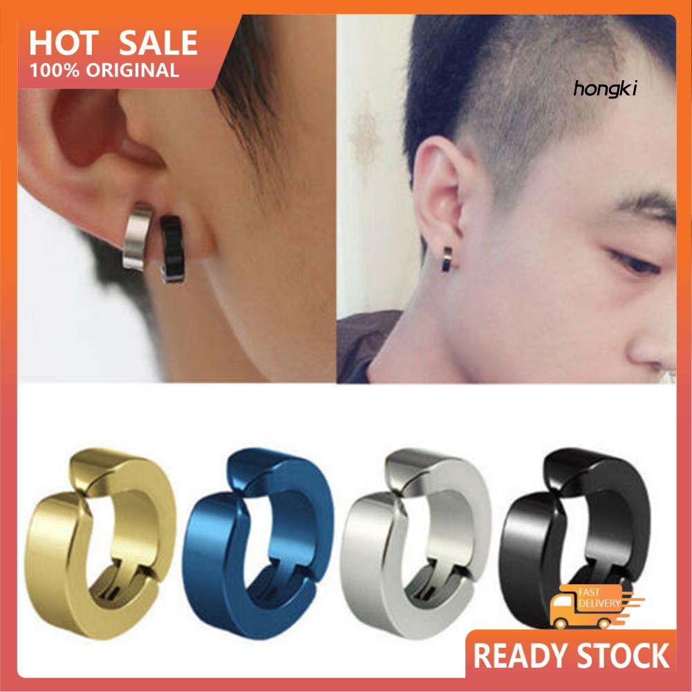 1 Khuyên Tai Titan Không Cần Xỏ Lỗ Thời Trang Cho Nam