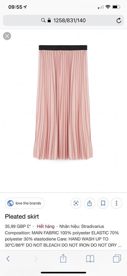 Chân váy xếp ly stradivarius xịn | BigBuy360 - bigbuy360.vn