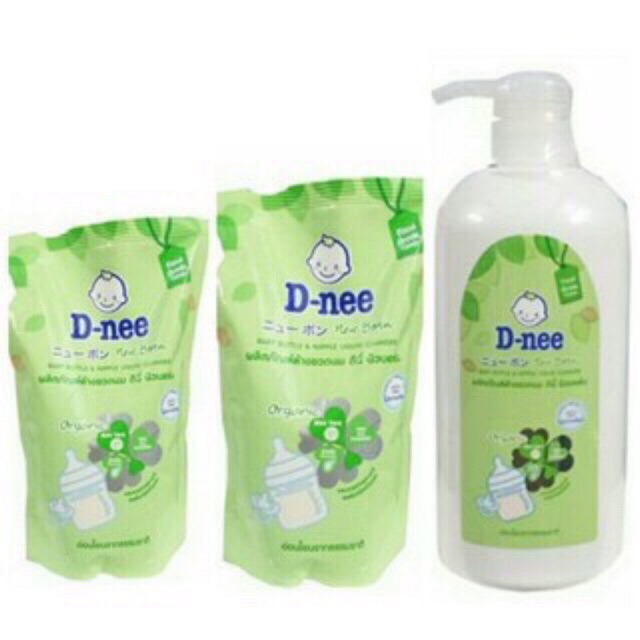 Nước Rửa Bình Sữa Dnee Chai 620ml và Túi 600ml