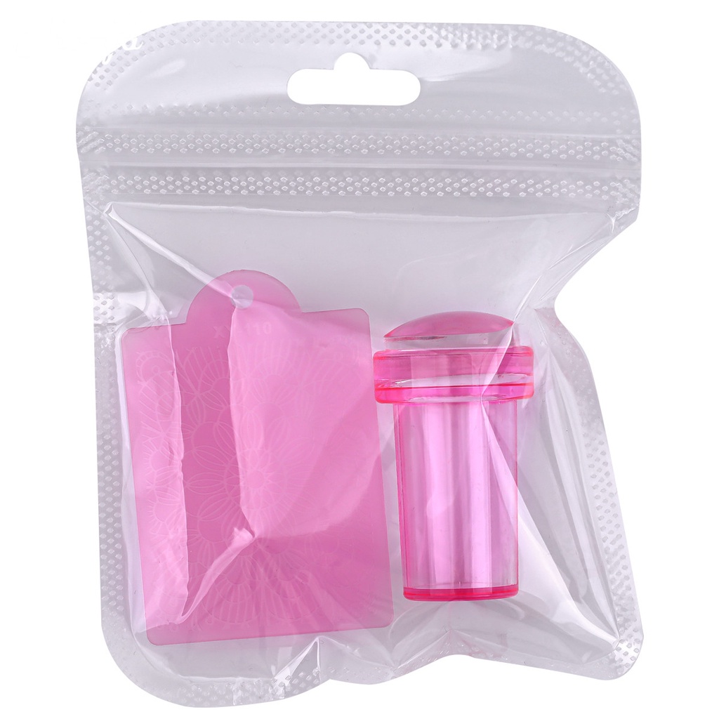 Dụng cụ in làm móng nghệ thuật MONJA silicone 4 màu sắc tùy chọn có tấm cạo