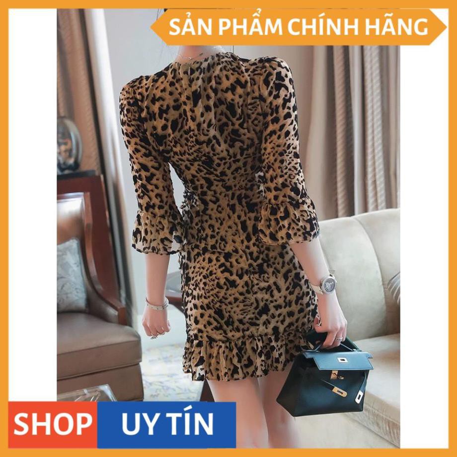 Đầm ôm  cổ V, họa tiết da beo sang chảnh  tôn da, đi chơi đi tiệc hay cafe đều hợp, hàng cao cấp có lót dày mịn - Đ0092 | BigBuy360 - bigbuy360.vn
