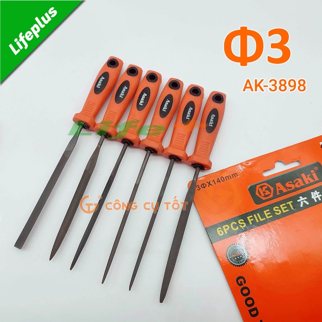 Bộ dũa sắt 6 cây Asaki