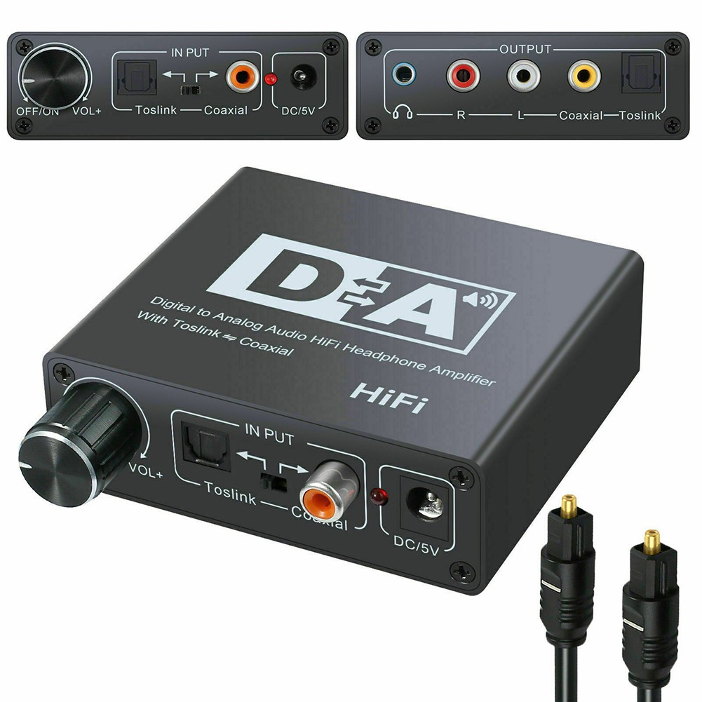 Bộ Thiết Bị Chuyển Đổi Âm Thanh Hifi dac Sang Analog RCA 3.5mm Toslink Optical Đồng Trục dac 24bit