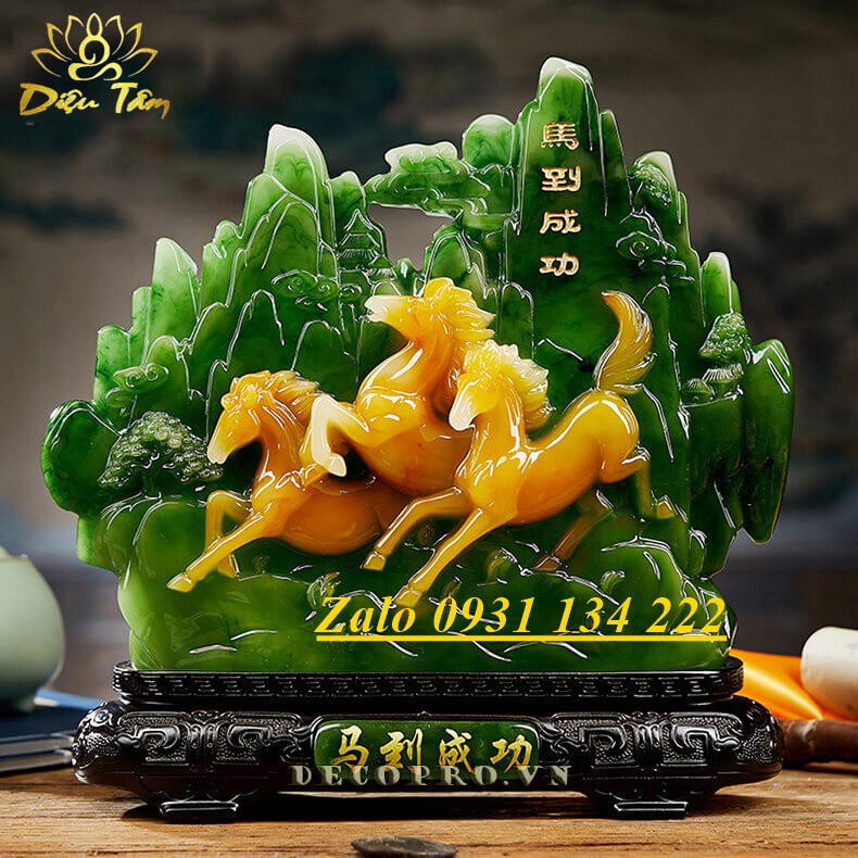 Tượng trang trí mã đáo thành công quà tặng phong thủy