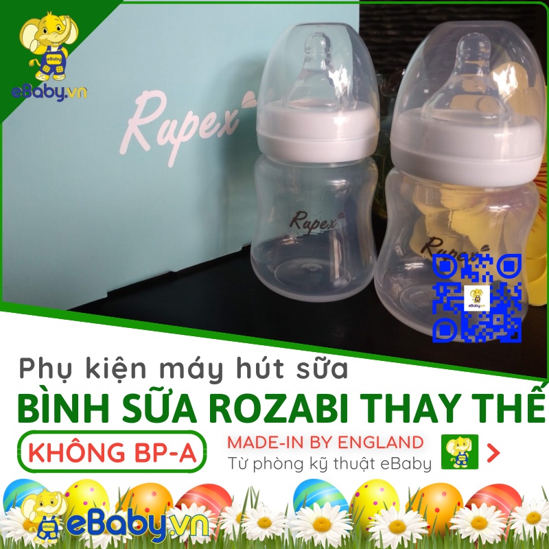 [ROZABI] Bình Sữa Máy Hút Sữa Rozabi Deluxe - Bình chứa sữa cỗ rộng loại thay thế cho Rozabi Deluxe