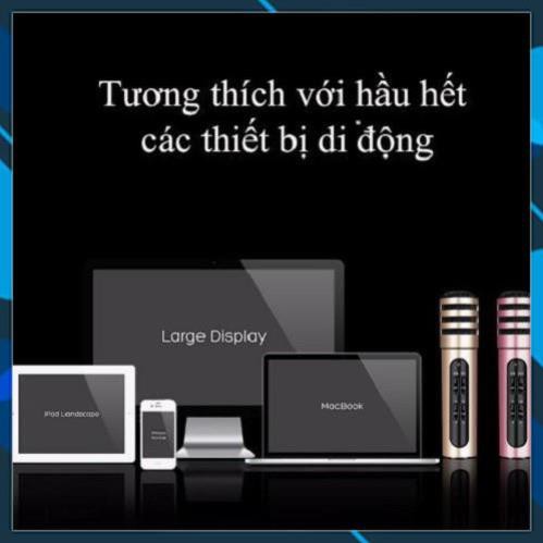 Micro Live Stream C7 + Hát Karaoke Trên Điện Thoại Hỗ Trợ thu âm - chính hãng - BH 3 tháng cuc hay