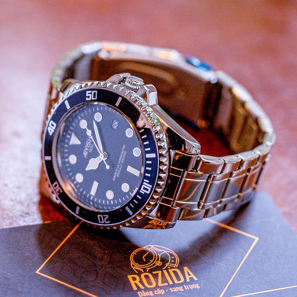 Đồng hồ nam chính hãng đẹp thời trang cao cấp giá rẻ dây thép chống nước Rozida'1 DH04 | WebRaoVat - webraovat.net.vn