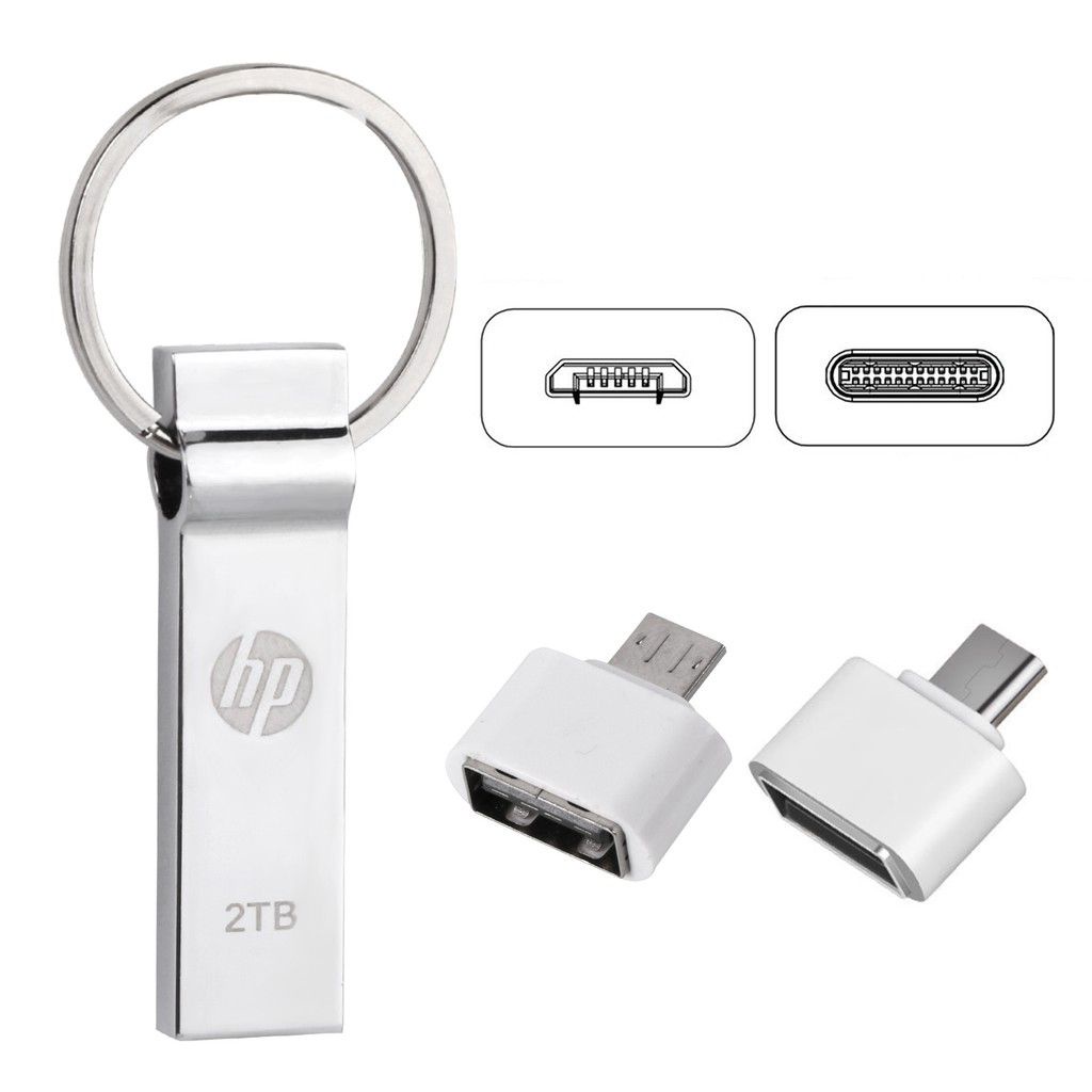 Ổ Đĩa Flash USB 3.0 2TB OTG HP Bằng Kim Loại Chống Nước Tốc Độ Cao