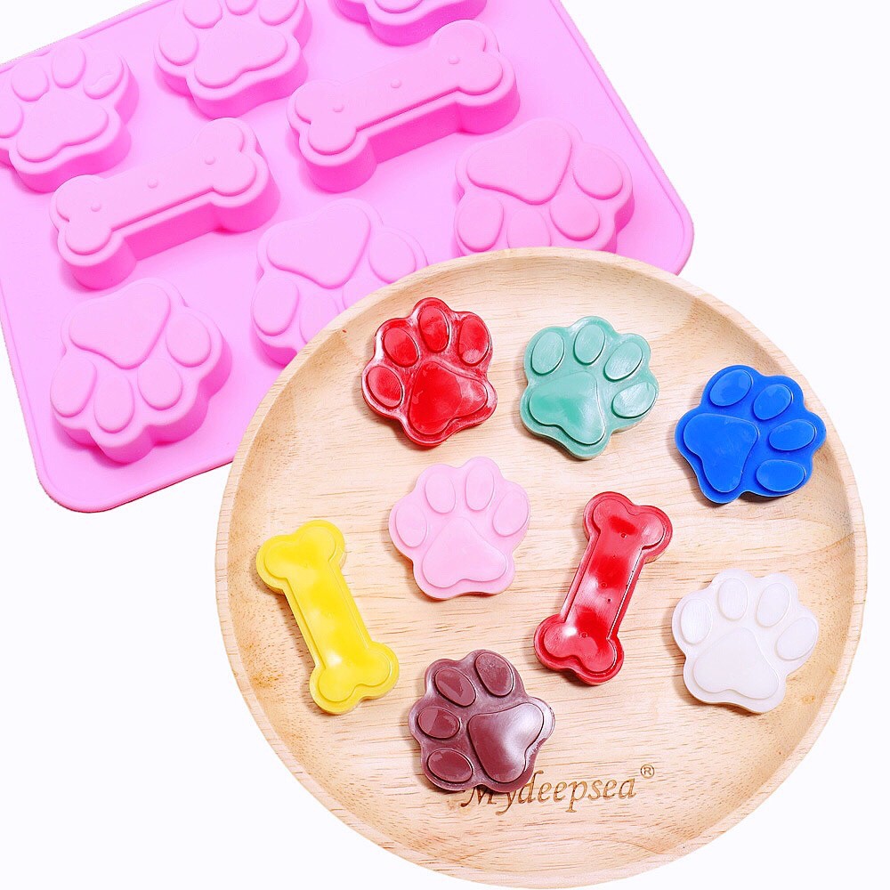 Khuôn silicon 8 ngăn làm bánh đa năng tạo hình xinh xắn đáng yêu