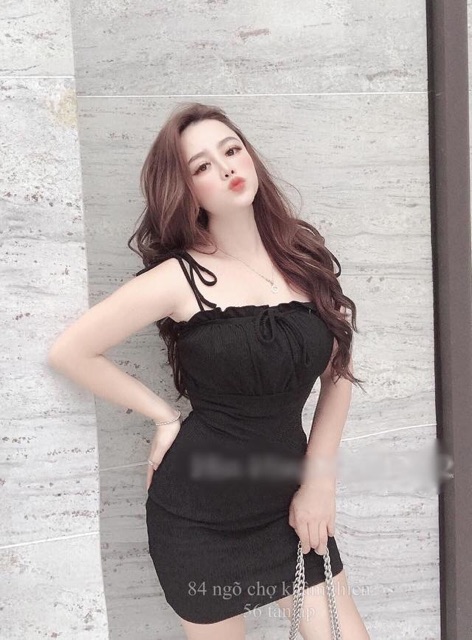 ĐẦM BODY SEXY HAI DÂY NHÚN NGỰC CỰC XINH | BigBuy360 - bigbuy360.vn