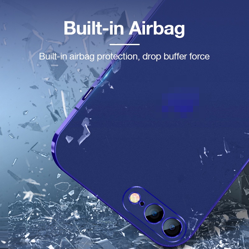 Ốp Điện Thoại TPU Mềm Chống Sốc Mặt Nhám Cho iPhone 7 8 Plus SE 2020 6 6s Plus SE2