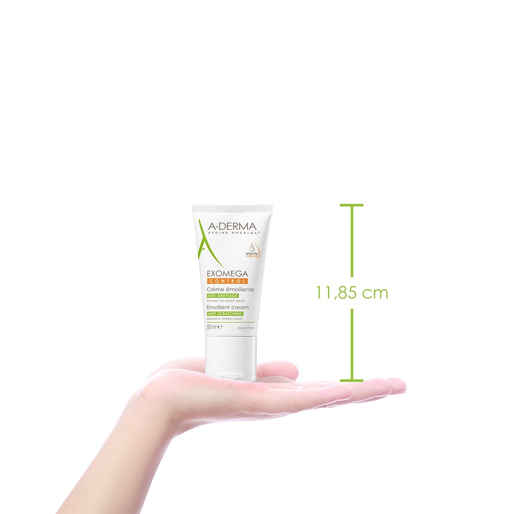 A-DERMA Kem dưỡng cho da khô, rất khô, viêm da cơ địa EXOMEGA CONTROL EMOLLIENT CREAM 50ML | BigBuy360 - bigbuy360.vn