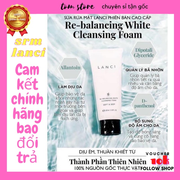 SỮA RỬA MĂT LANCI chính hãng 100%