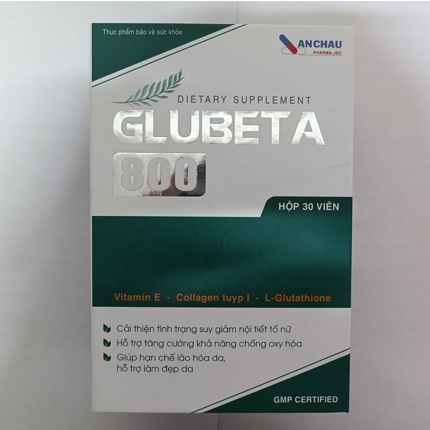 Glubeta 800 - Hỗ trợ tăng cường khả năng chống oxy hóa, tăng nội tiết tố nữ, ngăn ngừa lão hóa
