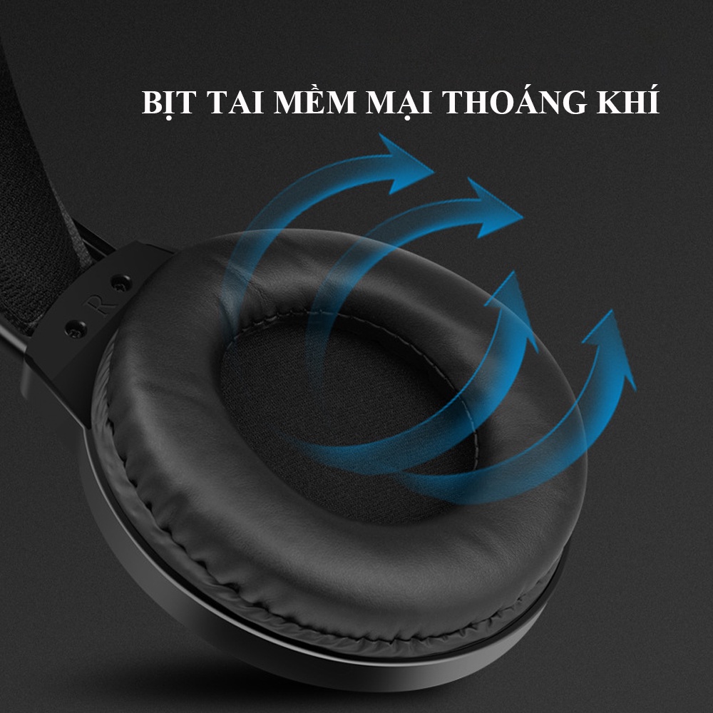 Tai Nghe Chụp Tai Gaming YH66 Có Mic Dùng 2 Giắc Chia 3.5mm