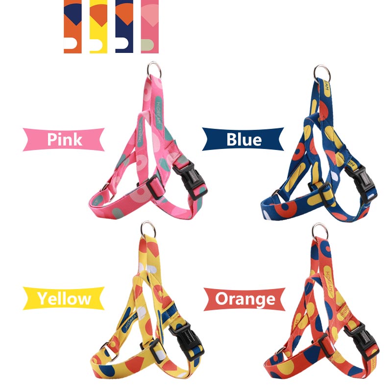 HamshMoc Đai dắt thú cưng đi dạo bằng nylon có tay cầm tùy chỉnh thời trang cho chó cỡ nhỏ/vừa