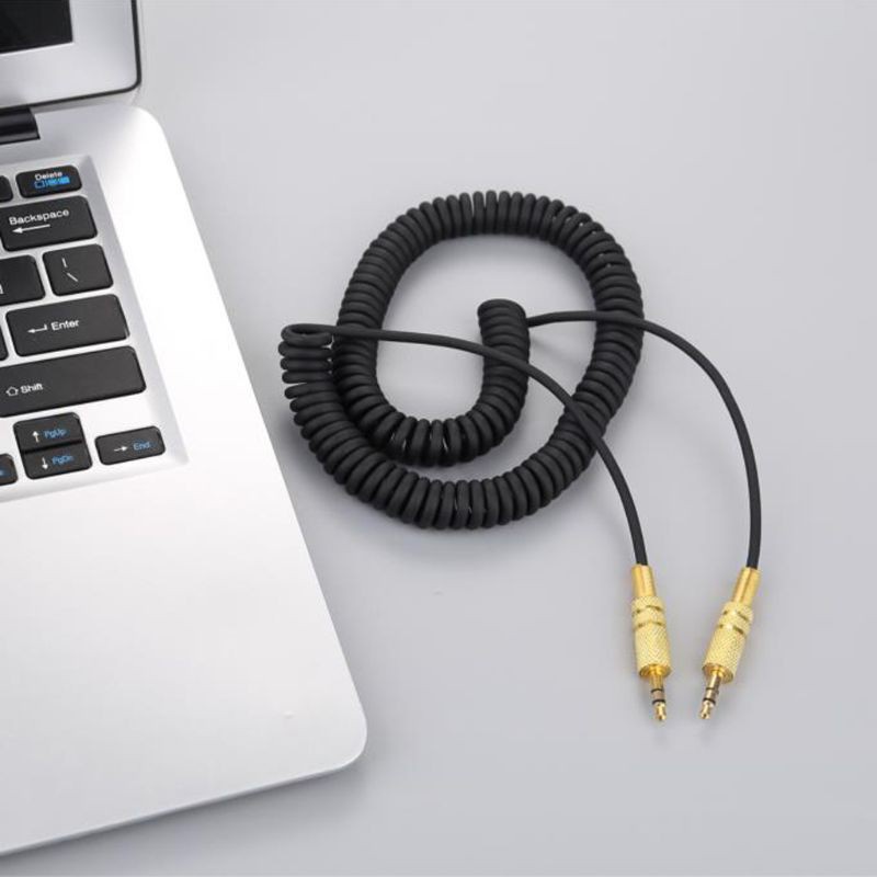 YOGA 3.5mm Replacement Audio AUX Cable Coiled Cord for Marshall Woburn Kilburn II Speaker Male to male Jack