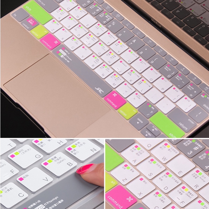 Miếng Lót Phủ Bàn Phím Mácbook Air, Mácbook Pro SMTech JRC Shortcut Chất liệu TPU Chống Nước, Bụi Bẩn
