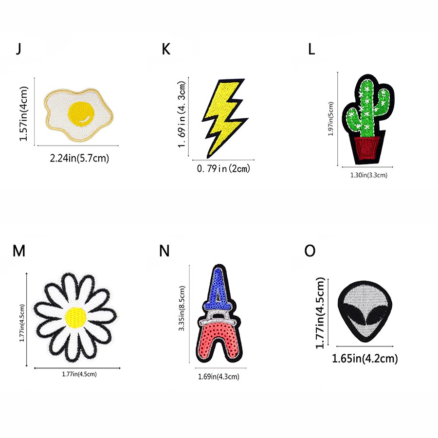 1 Miếng Dán Ủi Lên Ba Lô / Áo Khoác / Balo Hình Động Vật Thêu Sọc